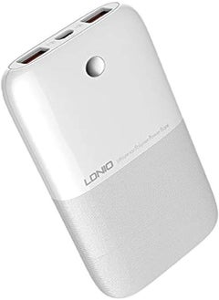 اشتري Ldnio PR1009 High Quality Power Bank 10000mAh 37W Dual USB Port - White في مصر