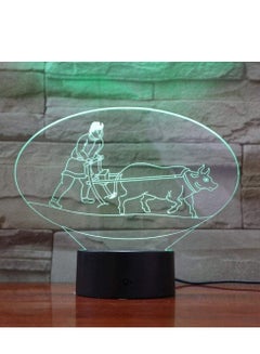 Buy Unique 7/16 Color Chinese Cultivation 3D Lamp with LED Multicolor Night Light Lamp Hologram in UAE