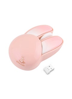 اشتري Cute Wireless Silent Mouse for PC Laptop Chromebook 24G Slim Optical Design Pink Color في الامارات