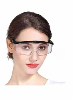 Buy Safety Goggles, Adult Diy Goggles with Clear Lens, Anti Fog Scratch Resistant Wind-Proof Protection Eyewear Protect Your Eyes for Construction Laboratory Chemistry Personal or Professional Use in UAE