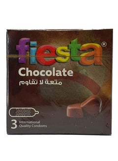 Buy Fiesta Choclate - Dotted & flavoured Condoms - Pack of 3 Pcs in Egypt