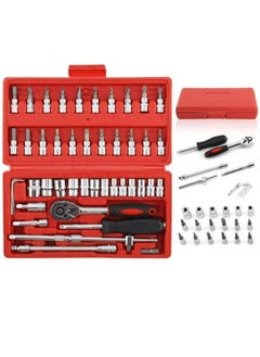 Buy 46-Piece Ratchet Wrench Socket Set in UAE