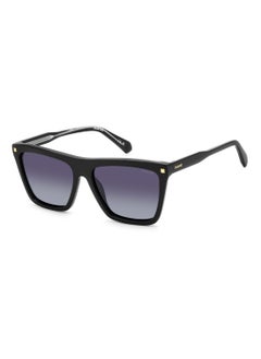 اشتري Women's Polarized Rectangular Shape Acetate Sunglasses PLD 4164/S/X GREY 45 - Lens Size: 44.6 Mm - Black في السعودية