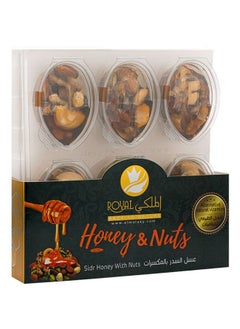 Buy Natural Sidr Honey With Fresh Nuts And Spoon - 6 Pieces in UAE