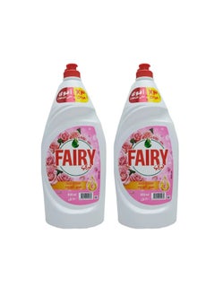 Buy Fairy Dishwashing Liquid, Rose Bloom, 2 × 800ml in Saudi Arabia