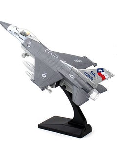 اشتري F16 Airplane Model Toy Grey 22X15X6.5cm في السعودية