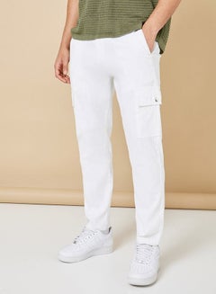 Buy Cotton Blend Relaxed Fit Cargo Pants in Saudi Arabia