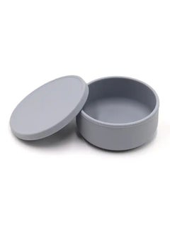 Buy Silicone Bowl With Lid Suitable as Food Storage Container, Feeding Bowl for Toddlers and Babies - Azure Blue in UAE