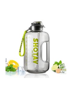 اشتري Water Bottle, BPA-Free, Leak-Proof, and Time Marker for Fitness, School, and Outdoor Adventures, 1.5 L في مصر