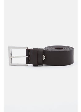 Buy Men Leather Belt, Drak Brown in UAE