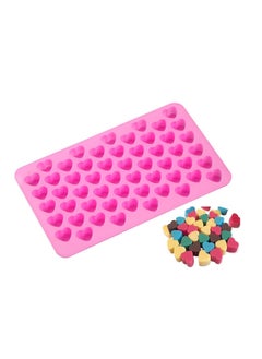 Buy ECVV 55 Holes Love Heart Shaped Cake Mold, Non-stick Silicone Chocolate Mold for Love Jelly Soap Cube Chocolate Candy Tray Melts Gummy DIY Stackable in UAE