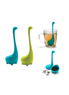 Buy Baby Loose Leaf Tea Infuser, Cute Tea Infuser Strainer, Tea Leak Filter, Cute Tea Gifts - Long Handle Neck, Ball Body Lake Monster Silicone Tea Infuser for Herbal Tea in UAE