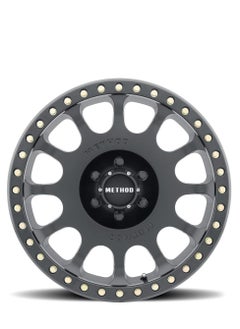 اشتري Method Race Wheels 105 Beadlock Machined With Matte Black Ring 17x9" 6x5.5", 38mm offset 3.5" Backspace, MR10579060338B في الامارات