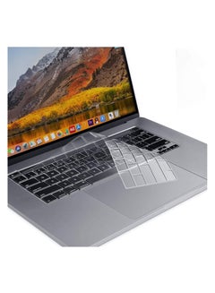 Buy Ultra Thin TPU Keyboard Cover Compatible with MacBook Pro 13 inch 2020 A2338 M1 A2289 A2251&Compatible with MacBook Pro 16 inch 2019 A2141 Retina with Touch ID, Soft Skin Protector, Transparent in Egypt