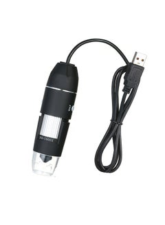 Buy 1600X Magnification USB Digital Microscope with OTG Function Endoscope 8-LED Light Magnifying Glass Magnifier with Stand in Saudi Arabia