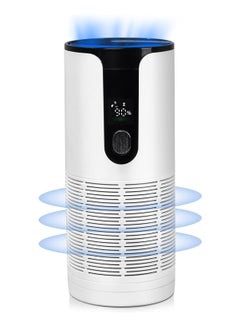 Buy Mini Air Purifier Silent Display Rechargeable Portable Suitable for Cars Home and Office in Saudi Arabia