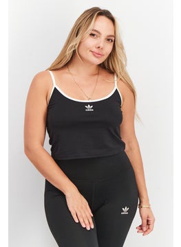 اشتري Women Sportswear Fit Spaghetti Strap Training Crop Top, Black في الامارات