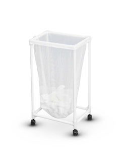 Buy Single Bag Plastic Laundry Basket - White SM-22836 in Saudi Arabia