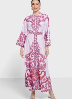 Buy Abstract Print Dress in UAE