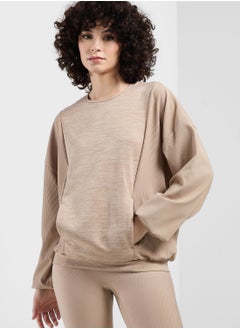 Buy Code Ribbed Sweatshirt in Saudi Arabia