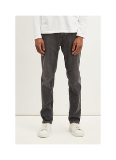 Buy Tapered Dark Grey Jeans in UAE