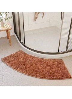 Buy Tycom Bath Mat Super Absorbent Bathtub Mat with Non-Slip Anti Slip Bathroom Floor Mats and Quick Dry Bath Rug Thickened Soft Easier Clean Carpet 40 By 100 CM Curved Brown. in UAE