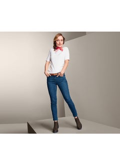 Buy Women Slim Fit Washed Skinny Jeans, Blue in Saudi Arabia