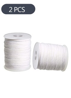 Buy 2-Roll Candle Wick, 24 Ply Braided Cotton Wick Core Cotton for  Handmade Supplies DIY Craft Candles Making Accessories in Saudi Arabia