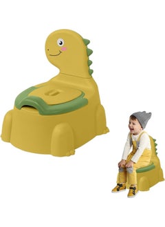 Buy Potty Toilet Potties Training Chair Baby Kids Boys Girls Toddler Dinosaur Urinal Pot Comfortable Children 1-6-Year-Old Children Infant Toilets Toddlers Animal Pottie With Lid Back (Yellow) in UAE