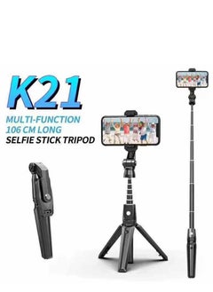 Buy K21 Selfie Tripod Stick Stand For iPhone And Smart Andriod Mobile in UAE