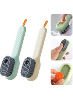 Buy Multi-functional shoe brush with box Automatic multi-color liquid long-handled cleaning brush in Egypt