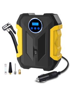 اشتري Air Compressor Tire Inflator, Digital Air Compressor Portable with LED Light 12V DC, 150PSI Auto Pump Portable Tire Inflator for Car, Bicycle, Motorcycle, Balls, Balloons في السعودية