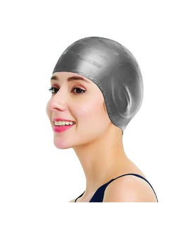 Buy SportQ Premium Ears Cover Up Ears Soft Silicone Swim Caps Swim Caps for Long Hair Comfortable 3D Design for Men Women in Egypt