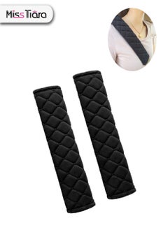 اشتري 2 Piece Universal Car Seat Belt Pads Cover Set Soft Comfort Helps Protect You Neck and Shoulder From The Seat Belt Rubbing في الامارات