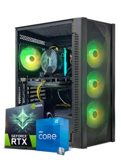 Buy Gaming PC, Intel Core i5-13400F, RTX 4060, 16GB RAM, 1TB SSD, Air Cooler 120 mm,650W PSU,Window 11 Pro, Black Case in UAE