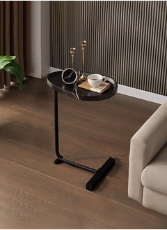 Buy Sturdy Nordic Style Coffee Table Sofa Side Table End Table For Living Room 45*30*60cm Black in Saudi Arabia