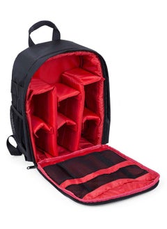 Buy Waterproof DSLR Camera Bag Shockproof Backpack Hiking Bag Red in UAE