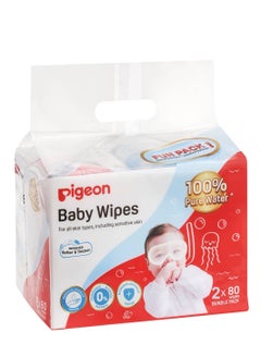 Buy Baby Wipes 80 Sheets 100% Pure in UAE