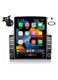 اشتري Vertical Touch Screen Car Stereo Radio, 9.7 inch, Carplay and Android Auto, Navigation GPS, Backup Camera في الامارات