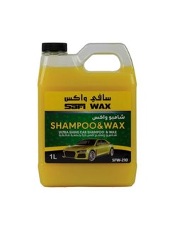 اشتري SAFI WAX Ultra Shine Car Shampoo & Wax - 1 Litre | Premium Deep Clean & Glossy Finish | Car Care Essentials في السعودية