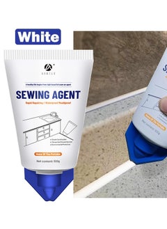 اشتري Waterproof Squeeze Tube Adhesive Caulk Sealant Glue Sealer Easy To Apply for Home Use Indoor Kitchen Sink Bathroom Basin Toilet Edge Ceramic Tile 100G في الامارات