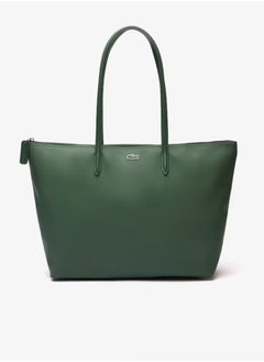 Buy Lacoste Women's L12.12 Concept Fashion Versatile Large Capacity Zipper Handbag Tote Bag Shoulder Bag Large Green in Saudi Arabia