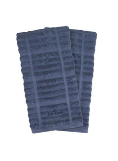 Buy Textiles Kitchen Towel Solid2 Pack Indigo in Saudi Arabia