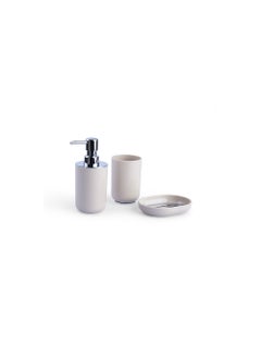 اشتري Redruth 3 Pieces Bathroom Accessory Set Beige في الامارات