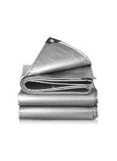 Buy KNP Silver Rain Cover Tarpaulin Sheet is a Large Heavy Duty Cover Designed to Provide Robust Protection Against Harsh Weather Conditions. in UAE