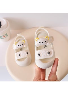 اشتري Baby Boy Summer Sandals Bear Design Soft SoleWhite White في السعودية