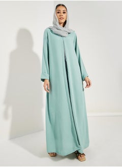 اشتري Solid Abaya with Hijab في السعودية