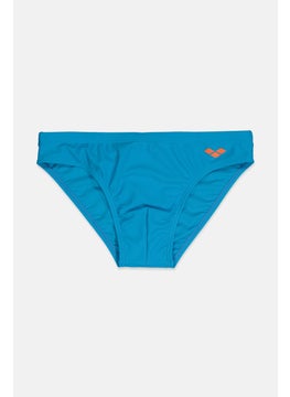 اشتري Men Brand Logo Drawstring Swimwear Brief, Turquoise and Orange في السعودية