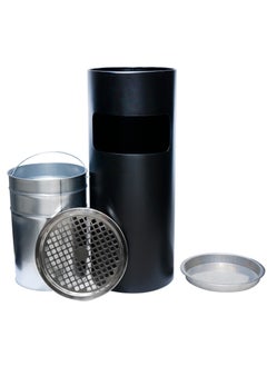 Buy Grace Standing Ashtray Bin 30 Liters - Black in UAE