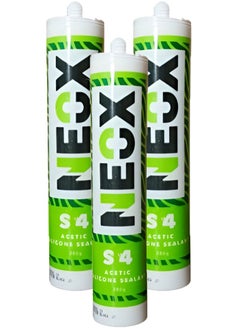 Buy 3 packs of Neox S4 Turkish Silicone, Transparent - 280g in Saudi Arabia